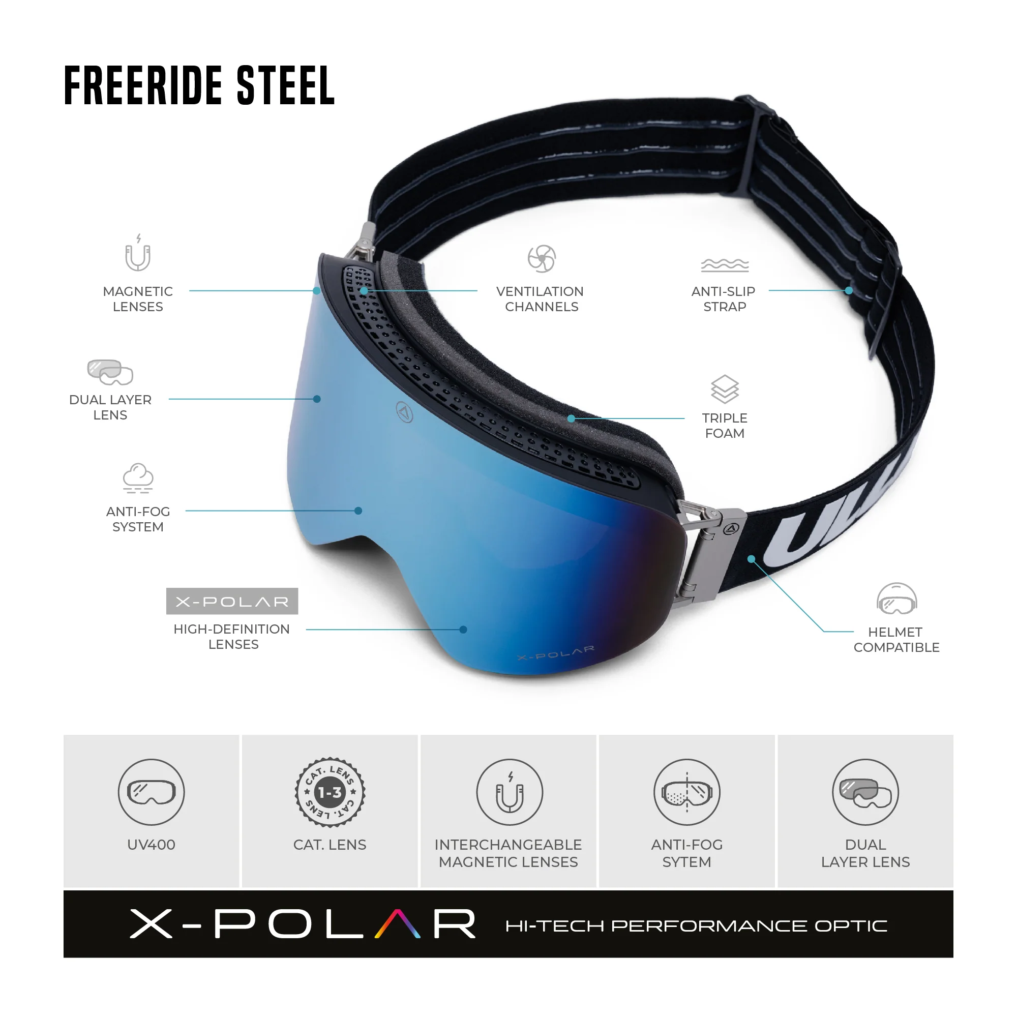 Freeride Steel Black / Silver - Image 13