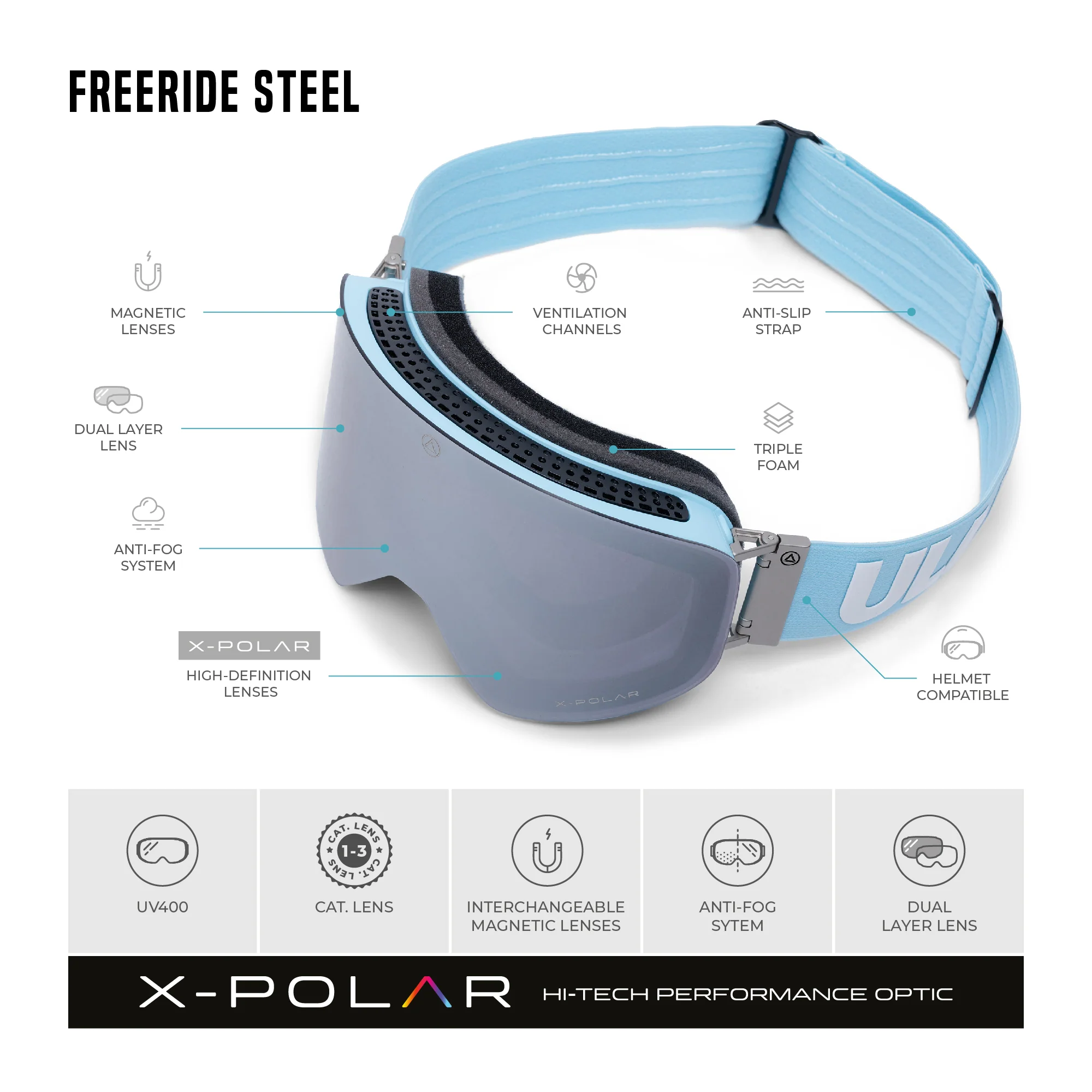 Freeride Steel Blue / Silver - Image 12