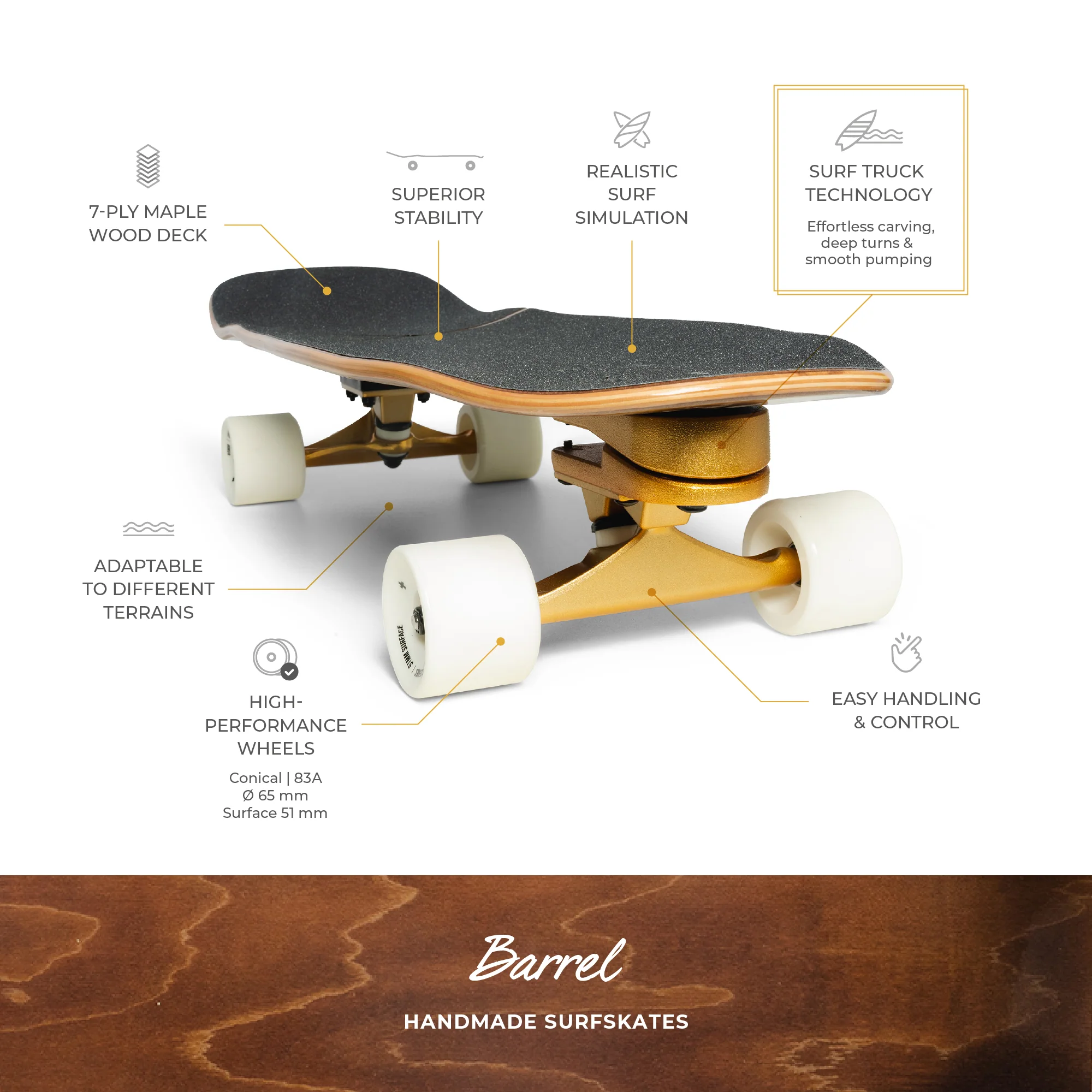Barrel White / Brown - Image 7